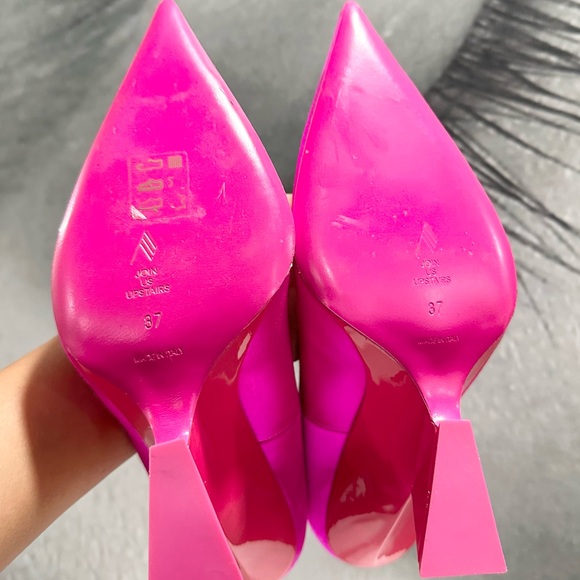 🌹 THE ATTICO🌹Cheope High-heel Fuchsia Pumps Size: 37 - Picture 16 of 16